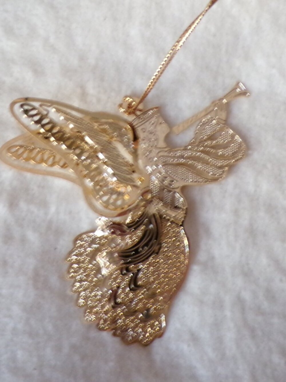 Baldwin Brass Heralding Angel 24KT Gold Finished Brass